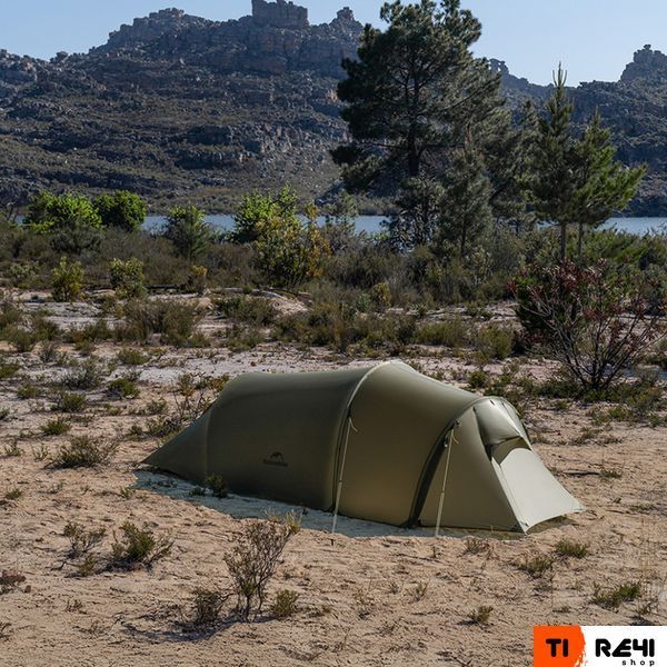 Палатка трехместная Naturehike Opalus, UL, CNK2450WS036, темно-зеленая 6927595795910 фото