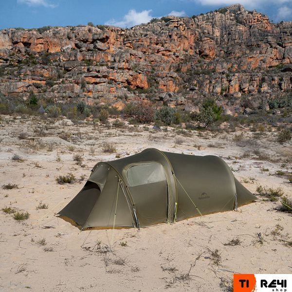 Палатка трехместная Naturehike Opalus, UL, CNK2450WS036, темно-зеленая 6927595795910 фото