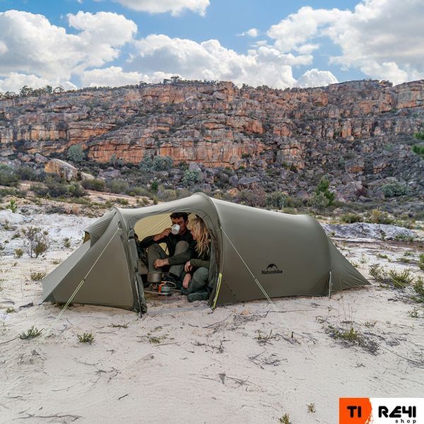 Палатка трехместная Naturehike Opalus, UL, CNK2450WS036, темно-зеленая 6927595795910 фото