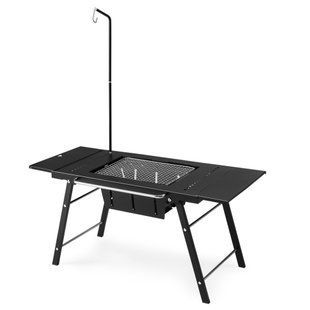 Стол для барбекю стальной Naturehike CNK2350CF018, черный 6976507663960 фото