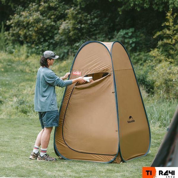 Душевая палатка раскладная Naturehike NH17Z002-P, коричневый 6927595776100 фото
