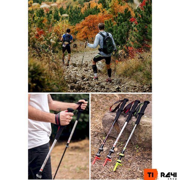 Трекінгова палиця 3-секційна Naturehike ST06 NH17D006-D, срібляста 6927595748602 фото