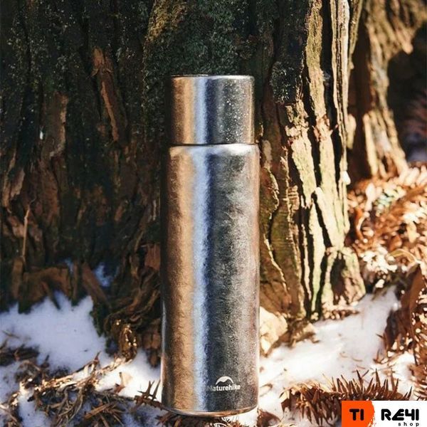 Термос титановий з чохлом Naturehike CNK230CF012 600 ml 6976507661225 фото