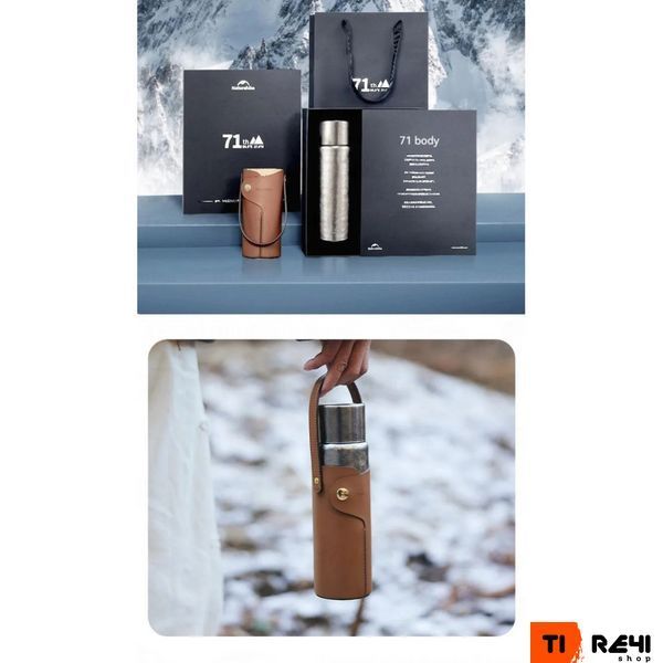 Термос титановий з чохлом Naturehike CNK230CF012 600 ml 6976507661225 фото