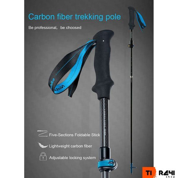 Трекінгова палиця Naturehike ST07 NH18D010-Z, 99-115 см, бордова 6927595748480 фото