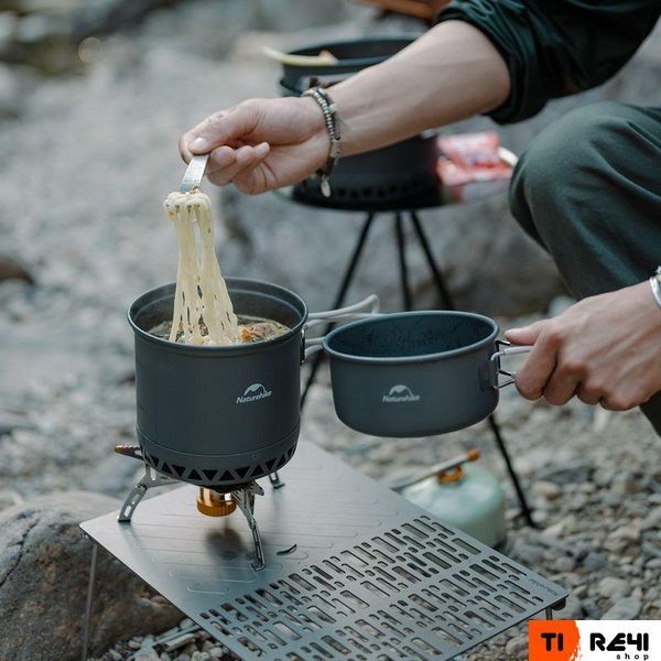 Набор посуды для кемпинга 2 ед. Naturehike CNK2300CJ0002, 1,2 л, алюминий 6976023929595 фото