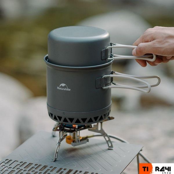 Набор посуды для кемпинга 2 ед. Naturehike CNK2300CJ0002, 1,2 л, алюминий 6976023929595 фото