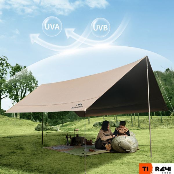 Тент універсальний Naturehike CNK2350WS015, розмір L, бежевий 6976023926334 фото