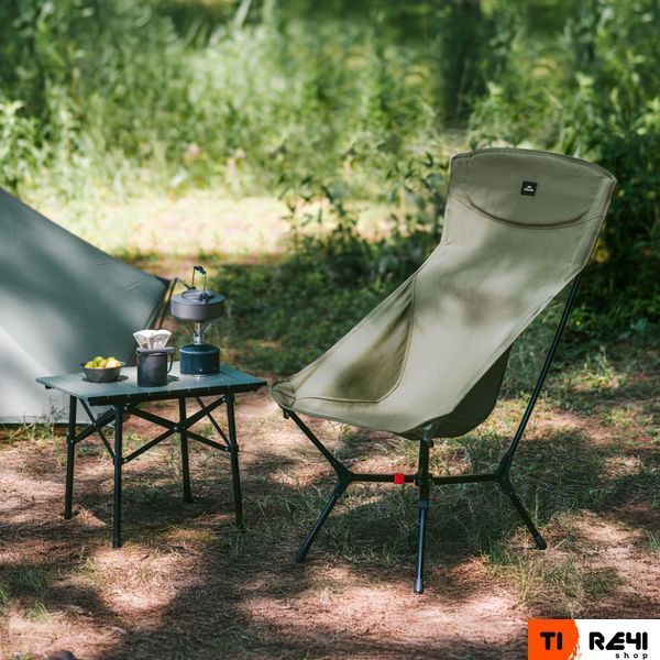 Стілець складаний ультралегкий Naturehike CNK2550JJ013 Yamami YL01, розмір L, алюміній, оливковий 6927595773819 фото