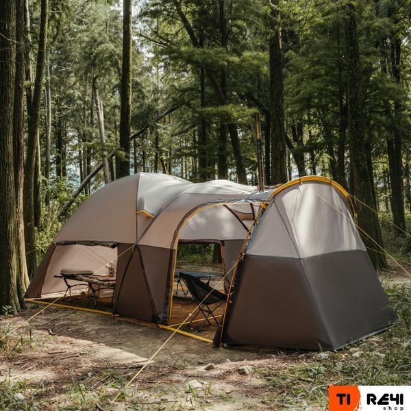 Намет шестимісний Naturehike, KOTA 6, CNK2450WS031, 75D, світло-коричневий 6927595760666 фото