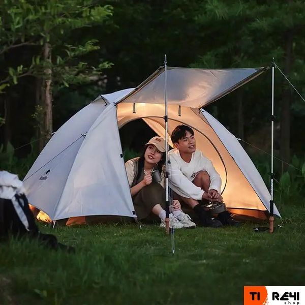 Палатка двухместная Naturehike CNK2300ZP024, белая 6976023923739 фото