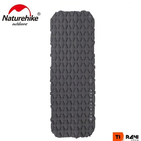 Матрас туристический надувной одноместный Naturehike FC-10 NH19Z001-P, 195х59х65 мм, графитовый для кемпинга 6927595735336 фото