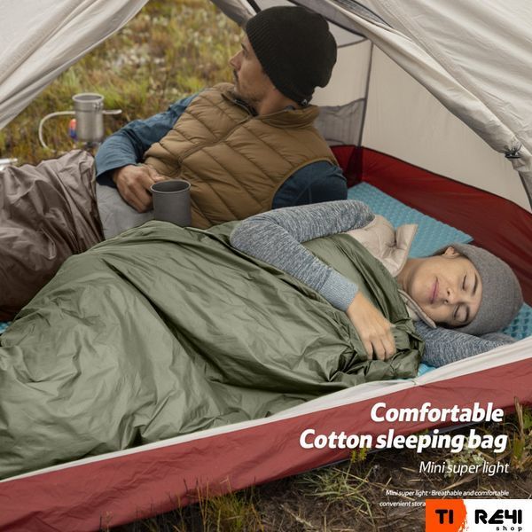 Спальний мішок Naturehike LW180 Mini NH21MSD04, лівий, темно-зелений 6975641884347 фото