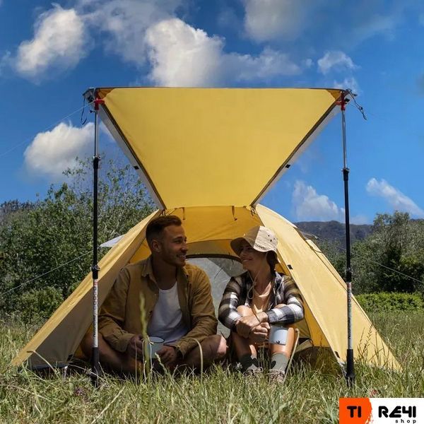 Палатка двухместная Naturehike P-Series NH18Z022-P, 210T/65D, темно-синяя 6927595783597 фото