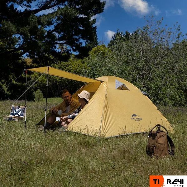 Палатка двухместная Naturehike P-Series NH18Z022-P, 210T/65D, темно-синяя 6927595783597 фото