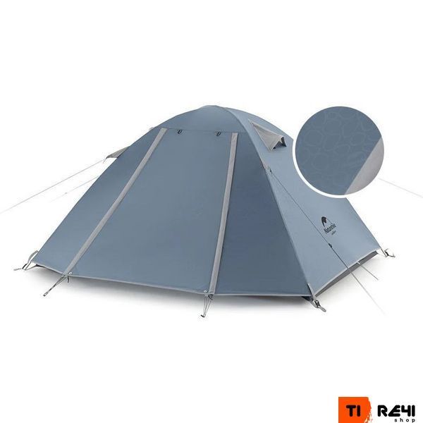 Палатка двухместная Naturehike P-Series NH18Z022-P, 210T/65D, темно-синяя 6927595783597 фото