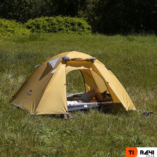 Палатка двухместная Naturehike P-Series NH18Z022-P, 210T/65D, темно-синяя 6927595783597 фото