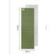 Килимок туристичний складаний одномісний IXPE Naturehike CNK2450WS044 з алюмінієвою плівкою, 195x60x1.8 см, оливковий 6927595788356 фото 2