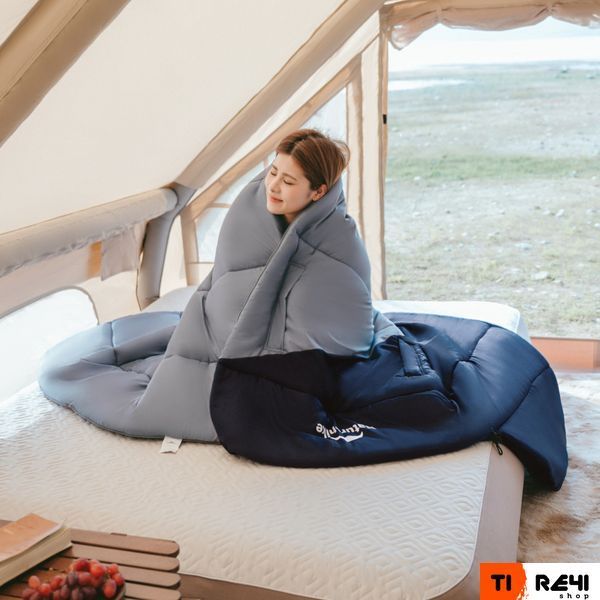 Спальник с капюшоном Naturehike Sunny Day PL02 U250 CNK2550WS028, (8,5&deg;C), правый, коричнево-зеленый 6977465868398 фото