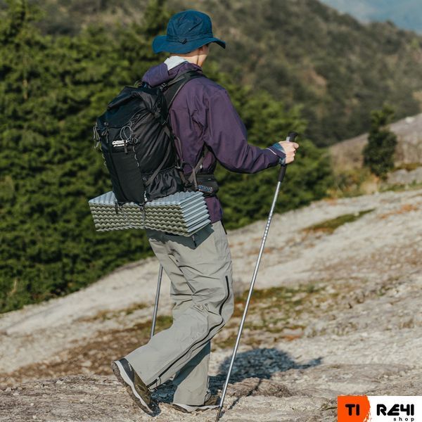 Килимок туристичний складаний двомісний IXPE Naturehike CNK2450WS044 з алюмінієвою плівкою, 200x120x1.8 см, синій 6927595791097 фото