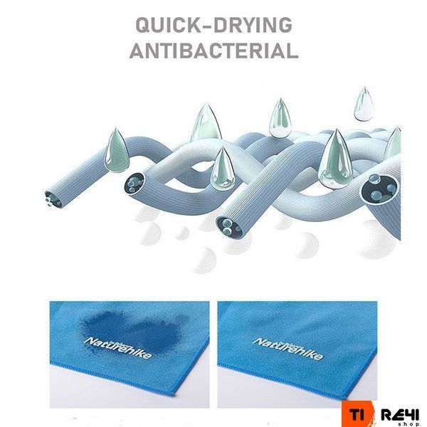 Рушник антибактеріальний швидковисихаючий Fitness Naturehike NH20FS009, 160*80, чорний 6927595749982 фото