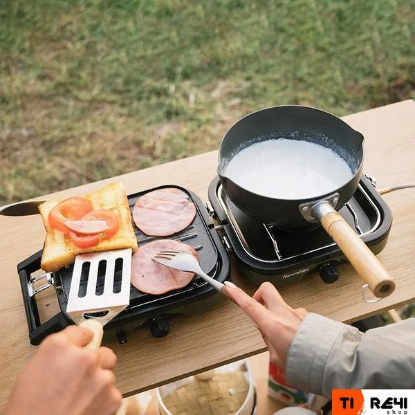 Горелка- гриль газовая двойная Naturehike NH22RJ003 6927595708613 фото