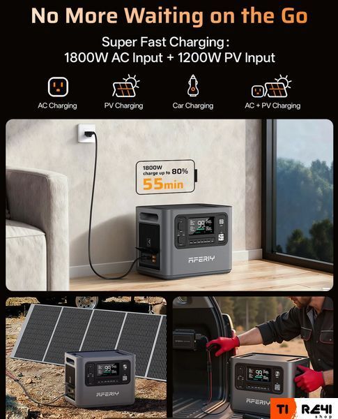 Зарядна станція Aferiy AF-P280 2800W 2048Wh LiFePO4 NEW AF-P280 фото