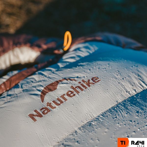 Спальник з натуральним пухом Naturehike Snowbird CNK2550WS014, p-р M, коричневий 400 г 6927595784495 фото