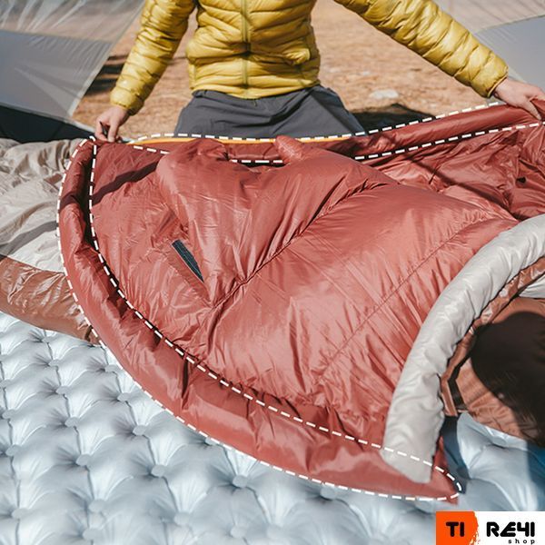 Спальник з натуральним пухом Naturehike Snowbird CNK2550WS014, p-р M, коричневий 400 г 6927595784495 фото