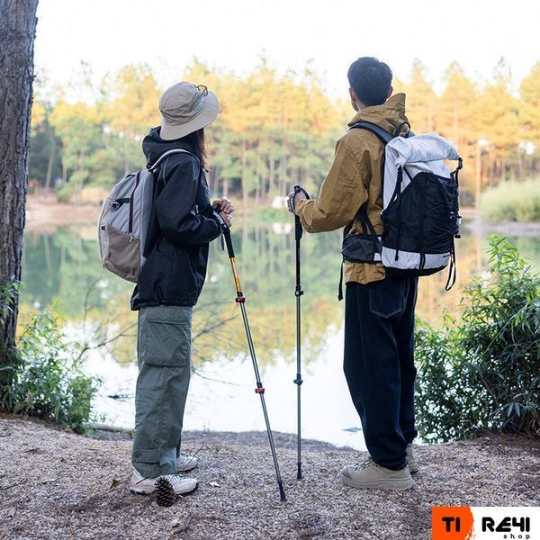 Трекінгова палиця 3-сек. Naturehike Men ST 01 6061 AL NH17D001-Z, алюміній, золотиста 6975641885658 фото