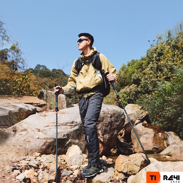 Треккинговая палка Naturehike CNK2450DS013, 115-135 см, черная 6975641883920 фото
