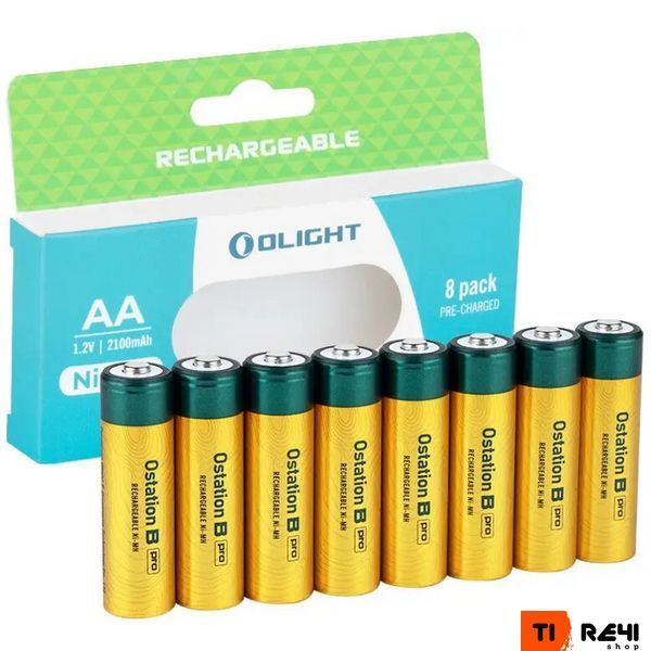 Набір акумуляторів Olight B Pro AA 2100 mAh. 8 шт 0.9002.0197 фото