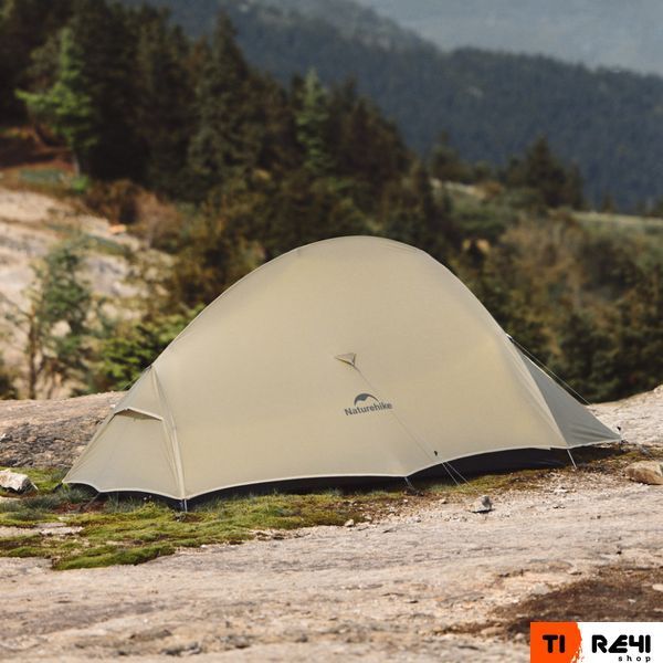 Палатка сверхлегкая одноместная Naturehike Cloud Up Base 1 Tent Pro CNK2350WS020, песочная 6927595797723 фото