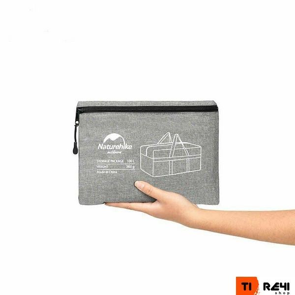 Сумка для зберігання портативна Naturehike NH17S021-L, 100 л, темно-сірий 6927595724903 фото