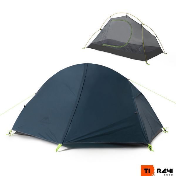 Палатка сверхлегкая одноместная с футпринтом&nbsp;Naturehike Cycling&nbsp;1&nbsp;NH18A095-D, 210T, темный синий 6927595737743 фото