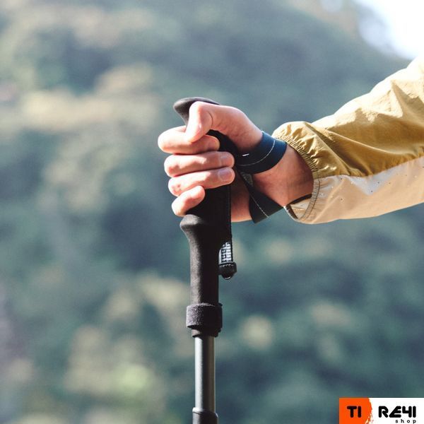 Треккинговая палка Naturehike CNK2450DS013, 103-120 см, черная 6975641883708 фото