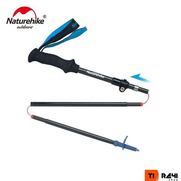 Трекінгова палиця Naturehike ST07 NH18D010-Z, 115-135 см, блакитна 6927595748510 фото