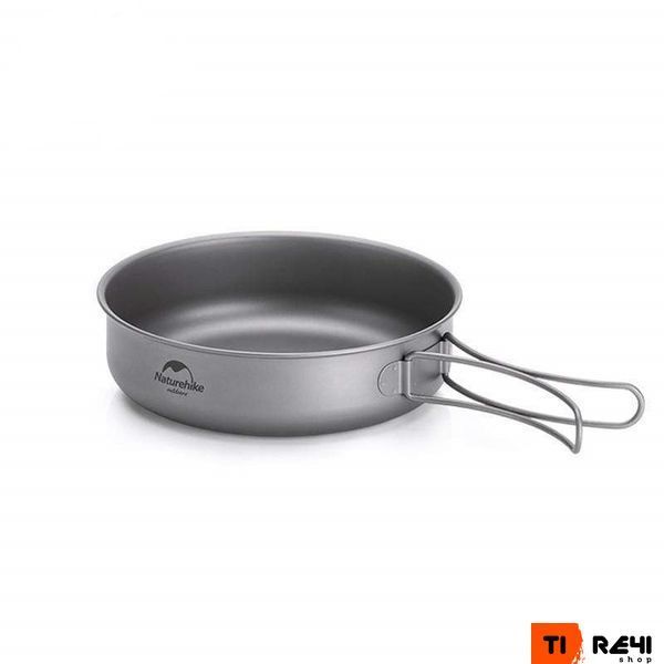 Сковородка титановая с раскладной ручкой 17 см Naturehike NH18T010-A 6927595733288 фото