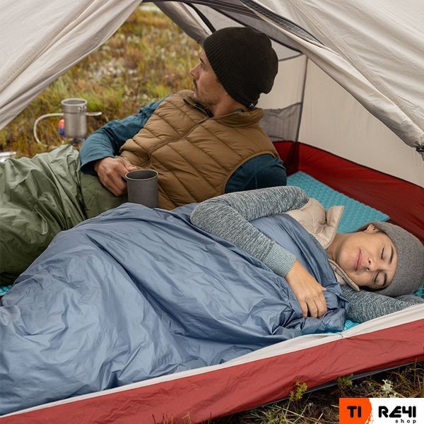 Спальник надлегкий Naturehike Ultralight LW180 NH21MSD09 лівий, (15&deg;C), p-p M, сіро-синій 6927595777947-L фото