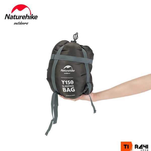 Спальник з капюшоном та закругленим дном Naturehike Y150 NH21MSD08 лівий, темно-блакитний 6976507663878 фото
