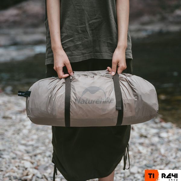 Палатка двухместная с большим тамбуром и навесом Naturehike Shandi CNK2300ZP017, серая 6976023925122 фото