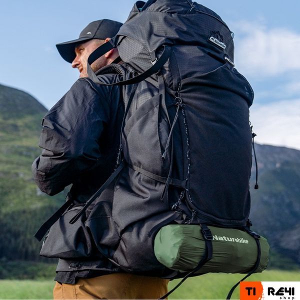 Матрац туристичний надувний одномісний Naturehike CNK2550WS019, 200x60x9.5 см, зелений, прямокутний із мішком для надування 6977465863195 фото