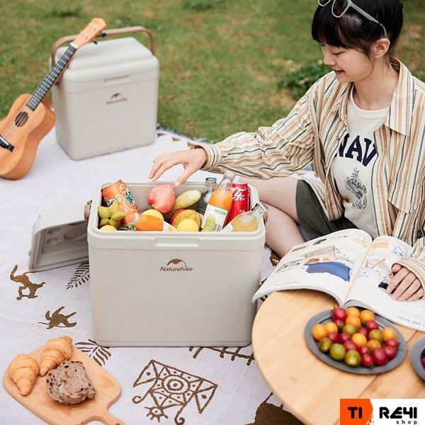 Туристичний холодильник Naturehike CNK2300BS011, 24 л, бежевий 6976023925665 фото