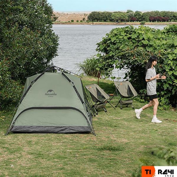 Палатка трехместная автоматическая Naturehike NH21ZP008, темно-зеленая 6976023922336 фото