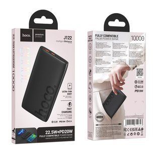 Повербанк Hoco J122 10000mAh 22.5W швидка зарядка 1USB/1Type-C Чорний 11472 фото