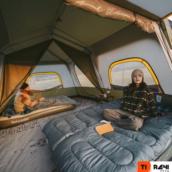 Намет шестимісний Naturehike Cape 8.4 CNK2450WS050 з швидким розкриттям, сіро-коричневий 6927595770566 фото