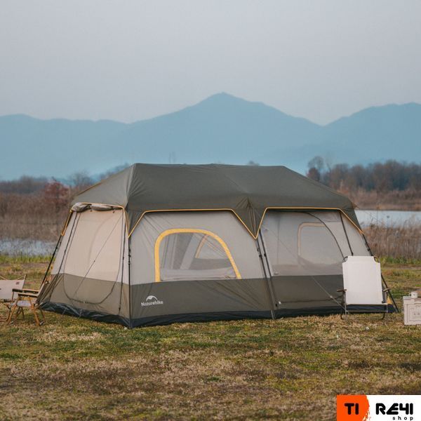 Намет шестимісний Naturehike Cape 8.4 CNK2450WS050 з швидким розкриттям, сіро-коричневий 6927595770566 фото