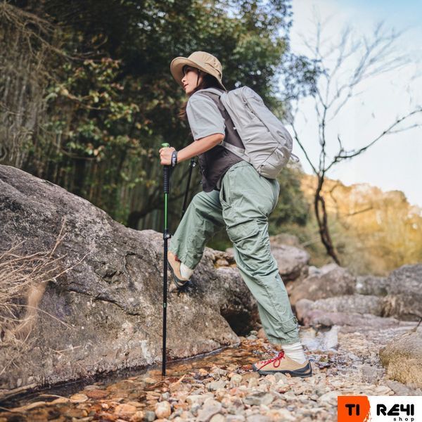 Трекінгова телескопічна палиця Naturehike CNK2550DS010 Sunlit Terk Base, 60-135 см, зелена 6977465869425 фото