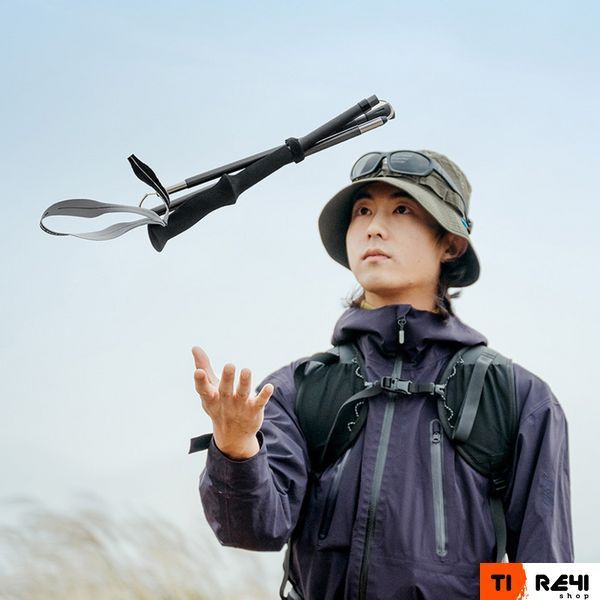 Треккинговая палка Naturehike CNK2450DS017, 35-110 см, черная 6927595785416 фото