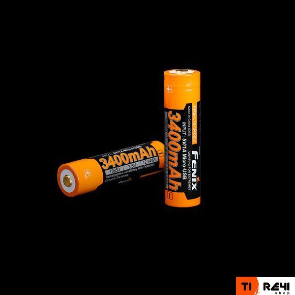 Акумулятор 18650 Fenix (3400 mAh) micro usb зарядка ARB-L18-3400U фото